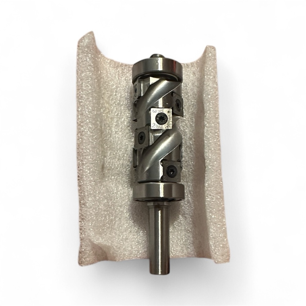Silver Metal Tool with Spiral Design